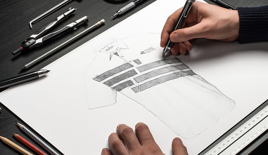 Custom Polo Shirts for work being designed by Fenix designers