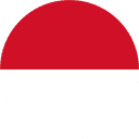 indonesia flag round icon 128 golf polo shirt