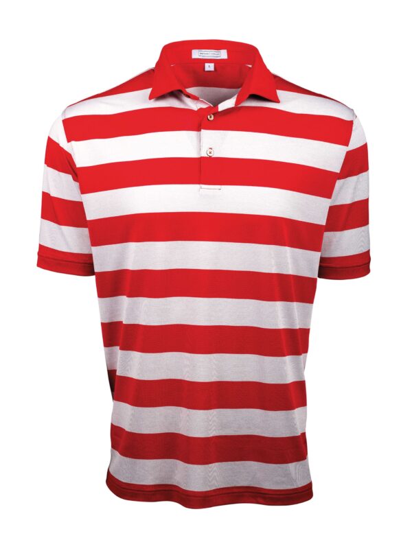 Fenix XCell PE Red and white Rugby Stripe Polo Shirt