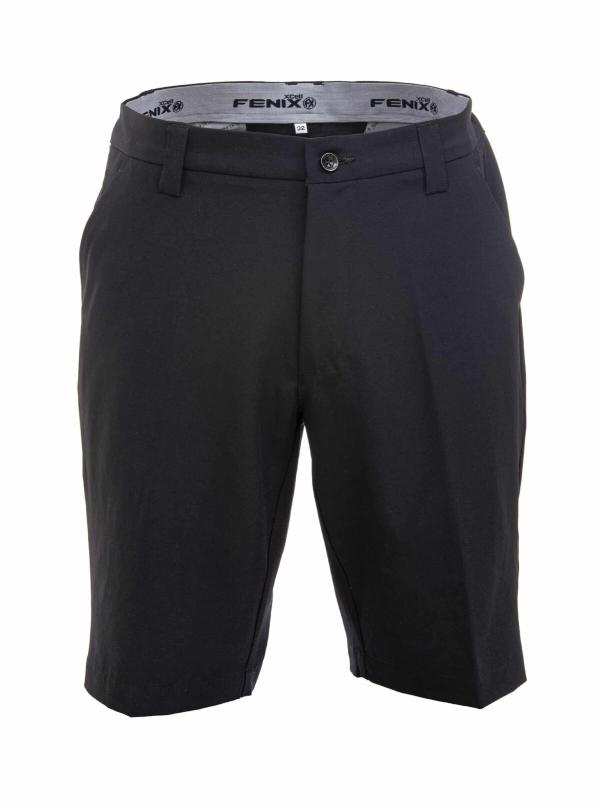 Fenix XCell black golf shorts front view