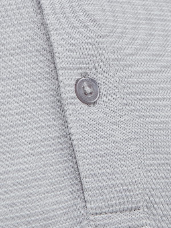 Oban Light Grey Detail golf polo shirt