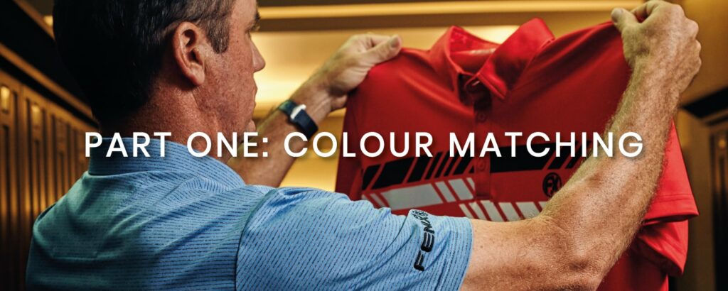 colour color matching golf outfits
