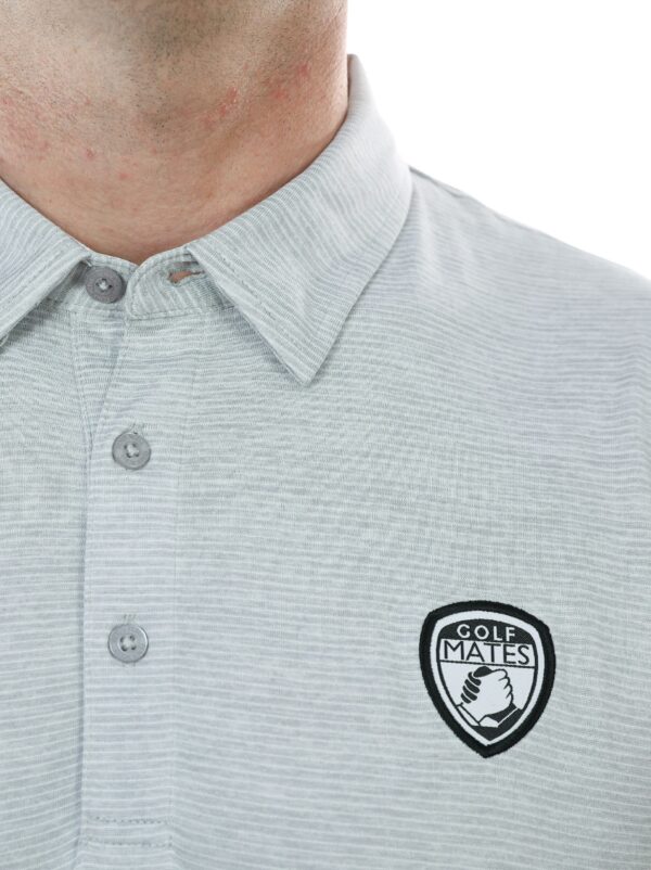 GM oban grey logo golf polo shirt