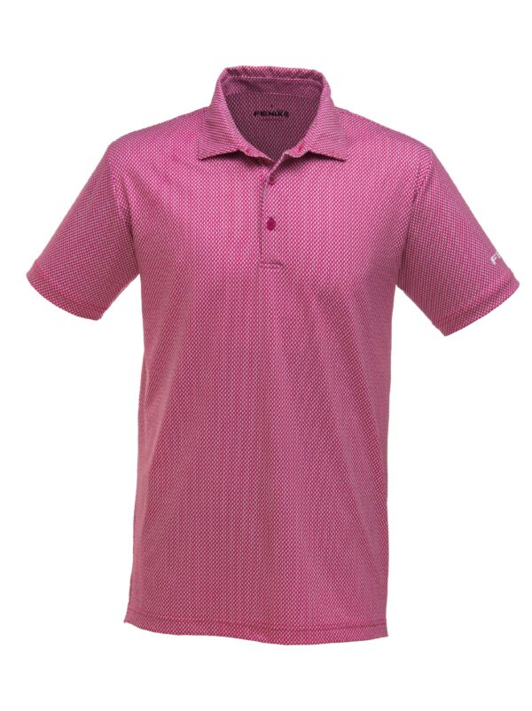 Troon Powder Pink golf polo shirt
