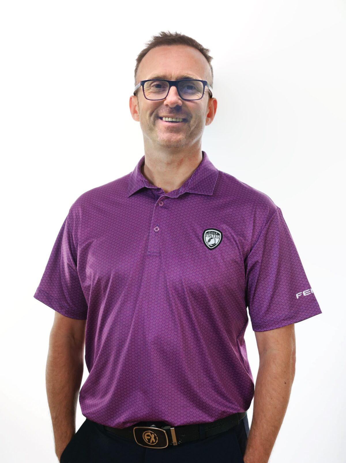 golf mates grape purple mens polo shirt gof