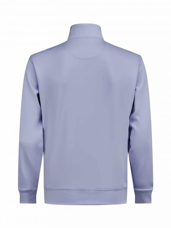 Carmel Quarter Zip Sweater Lavender Back golf polo shirt