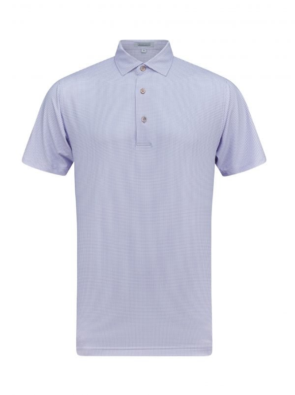 Gulf Shores Lavender White Front golf polo shirt